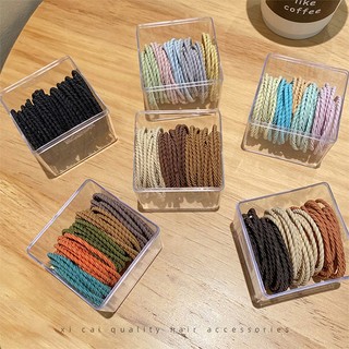 Set Thun cột tóc dây cột tóc nhiều màu tiện lợi dành cho nữ.