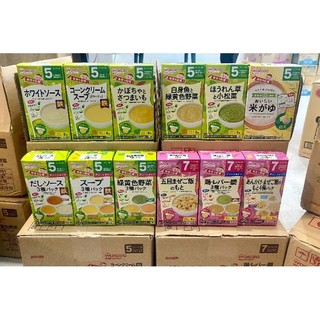Bột cháo ăn dặm wakodo cho bé 5m+ 7m+ - nhật