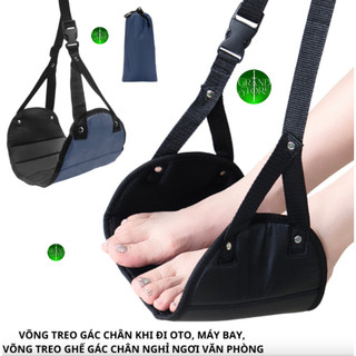  Võng gác chân treo ghế ô tô,dây đai treo gác chân nghỉ ngơi xe hơi, văn phòng