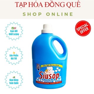 Nước Xả Làm Mềm Vải Siusop 3,5kg Công Nghệ Lưu Hương