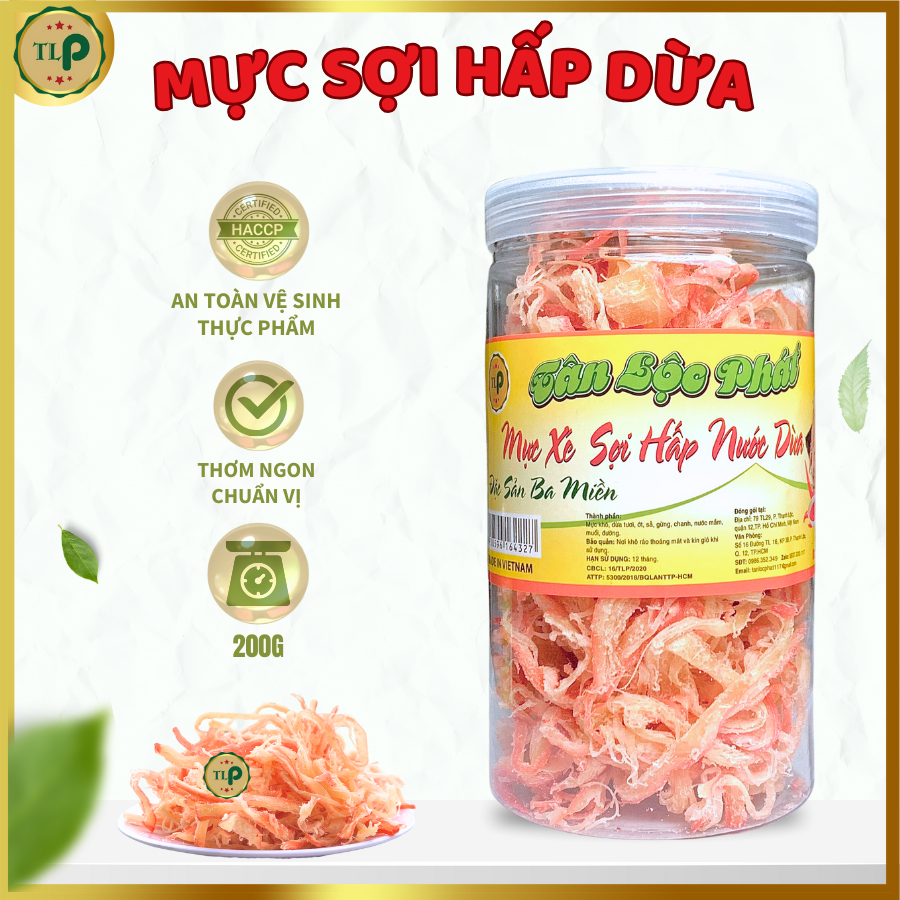 MỰC SỢI HẤP NƯỚC CỐT DỪA HŨ 200G