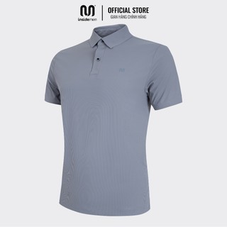 Áo polo nam INSIDEMEN trơn công sở dáng regular fit vải cá sấu cotton cao cấp ngắn tay cực sang trọng IPS050S3