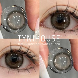 [1 CẶP] Kính Áp Tròng Lens Mắt Nâu Pink Tây LISA BROWN Giãn Nhẹ 14.2mm | Kèm khay