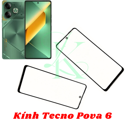 Kính ép trên màn hình dành cho Tecno Pova 6 , kính ép dành cho tecno pova 6