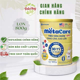 [Mẫu Mới] Sữa Bột Nutricare MetaCare Opti 0+, 1+, 2+  800g - Phát triển toàn diện cho trẻ