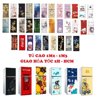 Decal dán tủ lạnh, máy giặt - 60x130 - Decal chống tấm nước