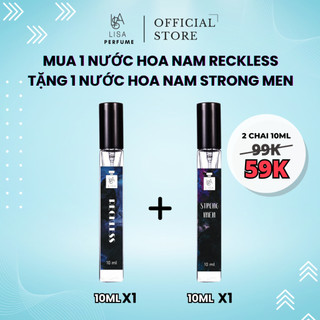 Nước hoa nam 10ml thơm lâu. reckless - strong men
