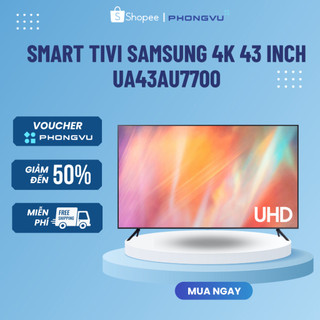 Smart tivi samsung 4k uhd 43 inch ua43au7700 - bảo hành 24 tháng