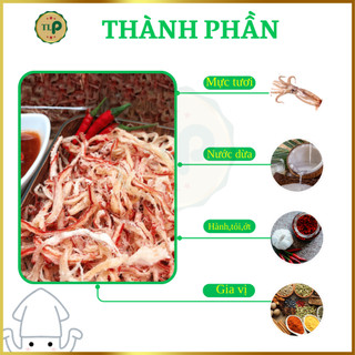 MỰC SỢI HẤP NƯỚC CỐT DỪA BỊCH 500G