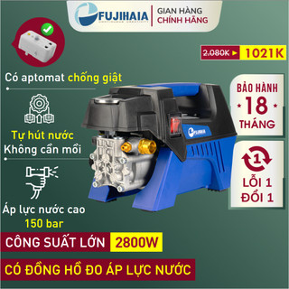 Máy Xịt Rửa Xe cao áp Fujihaia, máy phun xịt rửa điều chỉnh bơm tăng áp lực nước chống giật rữa sân pressure washer
