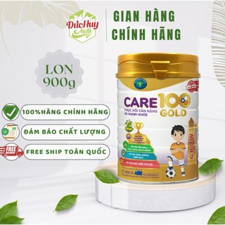 Sữa bột Nutricare Care 100 Gold Grow 900g Cho trẻ biếng ăn suy dinh dưỡng_Duchuymilk