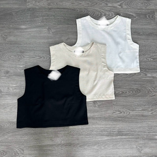 Áo croptop linen nữ xuất Z. AnDi.vnxk
