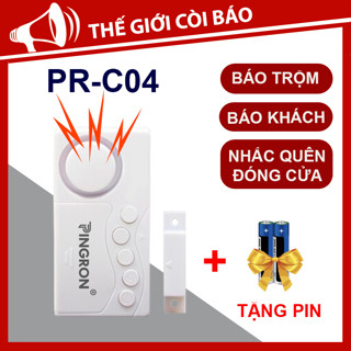 Thiết bị chống trộm gắn cửa, chuông báo khách, chuông báo động gắn cửa Pingron PR-C04