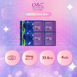 Combo 4 gói băng vệ sinh thảo dược siêu the mát D&C Doctor Care ban đêm