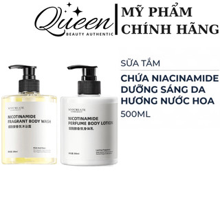 Sữa Tắm Và Dưỡng Thể Dưỡng Trắng Da Niacinamide 500ml Hương Nước Hoa Quyến Rũ 500ML