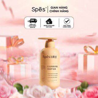 Dầu xả dưỡng ẩm SPES Polypeptide kiềm dầu, dưỡng tóc bồng bềnh óng mượt cho da đầu nhạy cảm 500ml