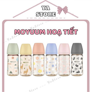 Bình sữa Moyuum Hoạ Tiết 170ml/270ml (hỗ trợ đổi núm)