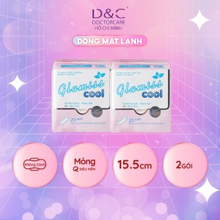 Combo 2 băng vệ sinh thảo dược Glamiss Cool hằng ngày siêu the mát