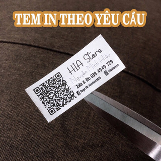 TEM SHOP HOA TIỆM BÁNH LOGO THEO YÊU CẦU - CHỮ KÝ TÊN NHÃN RIÊNG