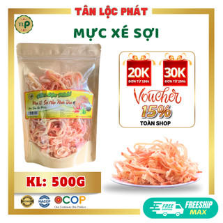 Mực sợi hấp nước dừa tân lộc phát bịch 500g