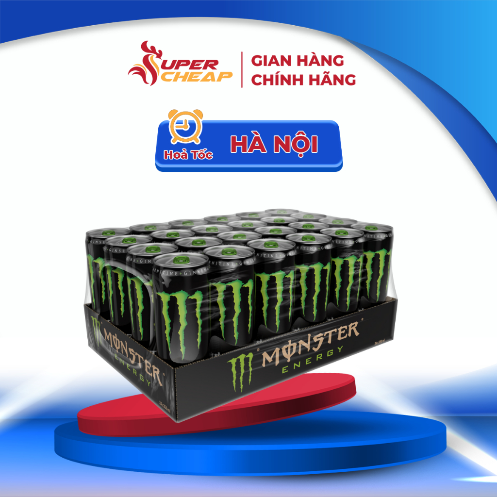 [Hoả tốc HN] Lốc 24 Lon Nước Tăng Lực Giải Khát Monster Energy 355ml/Lon Sale