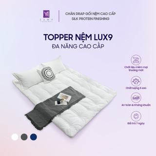 Topper nệm dày đa năng luxury 9 samy bedding cao cấp mềm mại mát mịn