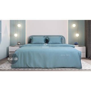 Bộ ga nệm chun chần Hanvico Blue Sky BSH120 Tencel 60s