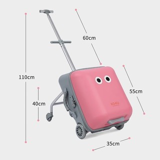 Vali xe đẩy cao cấp vali ghế ngồi cho bé vali kéo cho bé du lịch 2in1 Pehouse VietNam 23-40