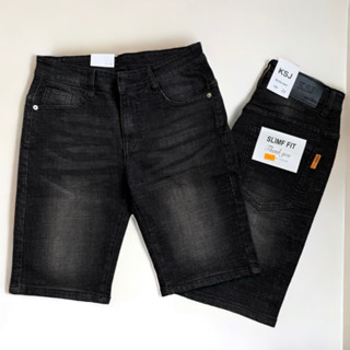 Quần short jean nam XÁM nhạt trơn, chất vải jean co giãn, dễ vận động, vừa form, giá tốt