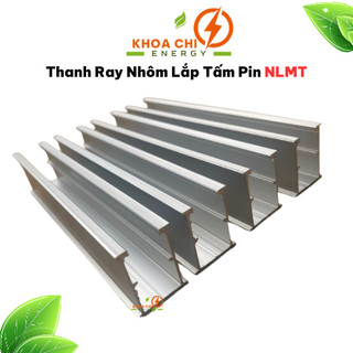 Thanh ray nhôm, thanh mini rail lắp tấm pin năng lượng mặt trời, Kẹp biên, kẹp giữa phụ kiện lắp tấm pin NLMT