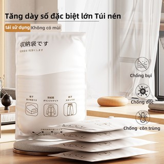 Túi hút chân không nén đựng quần áo chăn mền - Nhiều kích cỡ, lưu trữ quần áo tiết kiệm không gian.