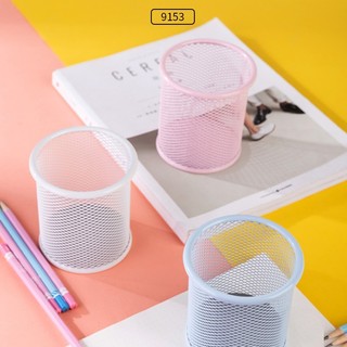 Ống cắm bút sắt deli 9153
