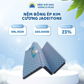 Đệm Bông Ép Gấp 3 Nệm Kim Cương Jadeitone kháng khuẩn - Giao Màu Ngẫu Nhiên - Bảo Hành 5 năm