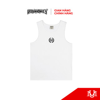 Áo Ba Lỗ Unisex  URBAN MONKEY< TANKTOP BASIC WHITE > Phong Cách Thoải Mái HipHop Phối Màu Trắng