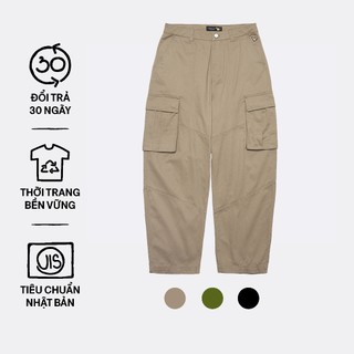 Quần cargo wii kaki rinsed dày dặn, phá cách - what it isnt