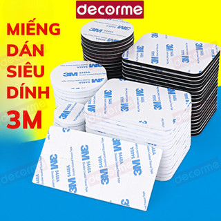Miếng dán siêu dính 3m 2 mặt 3m siêu dính băng keo dán đa năng làm thủ công gắn cực chắc chắn decorme
