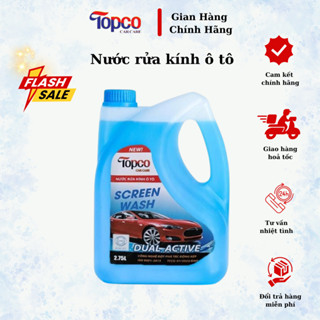 "Nước rửa kính ô tô TopCo 2.7 lít: Rửa sạch nhanh không để lại cặn" - Hàng chính hãng