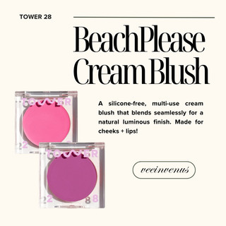 Veeinvenus | Má hồng kem Tower 28 Beauty BeachPlease Lip + Cheek Cream Blush