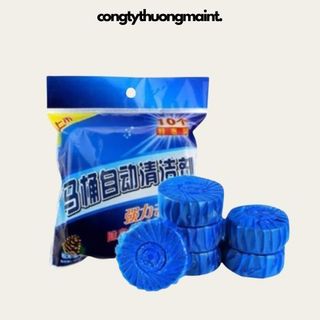 Viên thả bồn cầu, viên tẩy bồn cầu gói 10 cục tẩy sạch mảng bám khử mùi hiệu quả