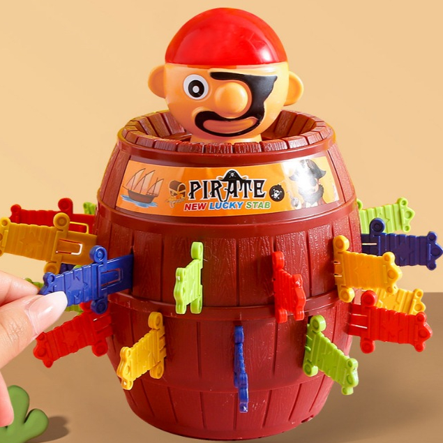 Đồ Chơi Hải Tặc - Trò Chơi Team Đâm Thùng Phi Size 10 - 18Cm Xả Stress Giải Trí Loại 1 89034