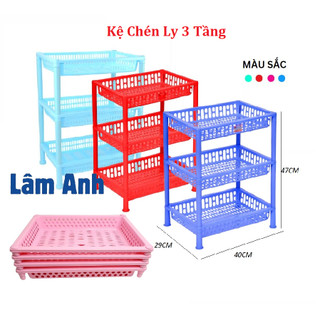 Kệ Úp Chén Ly Nhỏ Gọn, Kệ Chén 3 Tầng, 2 Tầng