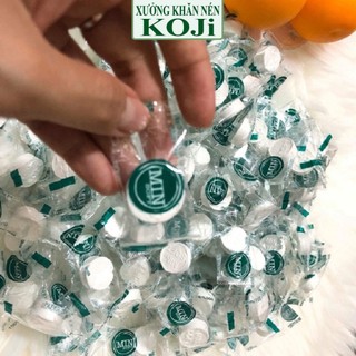 Combo 100 Khăn Nén Cao Cấp Hình Viên Kẹo Tiện Lợi