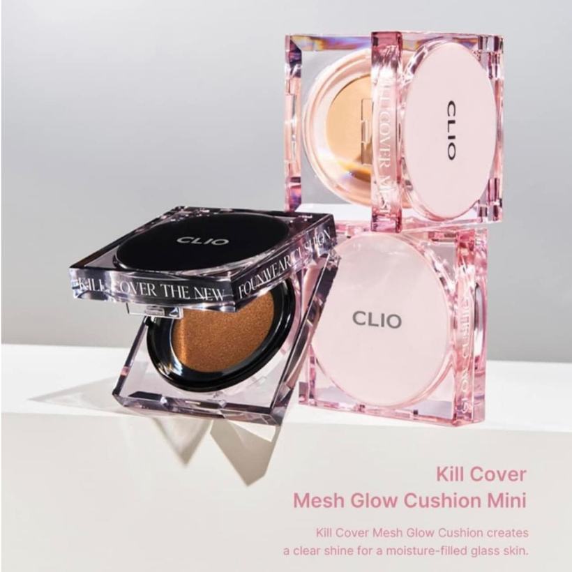 [ Mini Size 5g ] Phấn Nước Clio Mini The New Founwear - Mesh Glow Cushion Đen, Hồng 5g