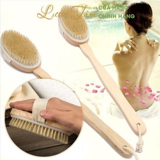 Cây chà massage lưng tẩy da chết đa năng tháo rời bằng gỗ Lược Tâm cao cấp