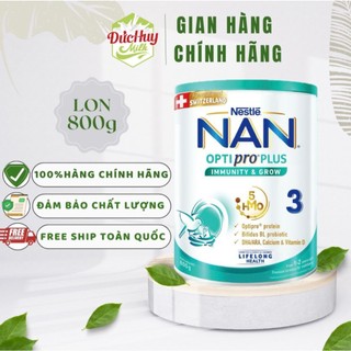 Sữa Bột Nestlé NAN OPTIPRO PLUS 3 800g_1.5kg/lon với 5HMO
