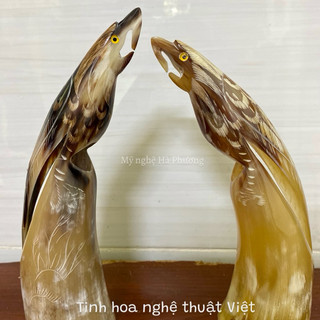 Thủ công mỹ nghệ sừng - Mẫu con vẹt