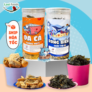 Combo Da Cá  Trứng Muối - Rong Biển Cháy Tỏi, Siêu Ngon, Giòn Béo - LaSi Foods