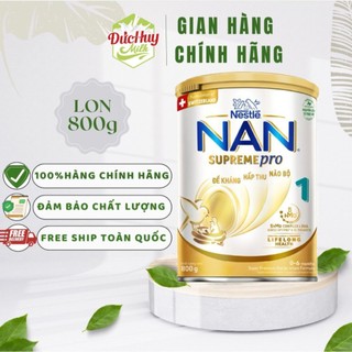 Sữa bột Nestle NAN SUPREME PRO 5HMO Số 1 Lon 800g Mới_Duchuymilk