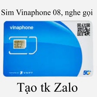 Sim vinaphone 08 nghe gọi + zalo