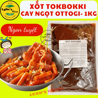(Có tách lẻ) SỐT NẤU TOKBOKKI BÁNH GẠO HÀN QUỐC OTTOGI 1KG gia vị sẵn làm tokpokki xốt chả cá cốt lẩu ngon, vị cay ngọt